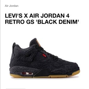 Levi’s x Air Jordan 4 - Black Denim